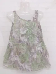 ◇ Munich ミューニック 総柄 ノースリーブ ブラウス カットソー サイズS ホワイト系 マルチ レディース P  【中古】 【1211110004980】のサムネイル