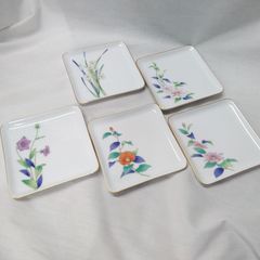 新品未使用】香蘭社 茶席の花 角銘々皿 5枚セット - メルカリ