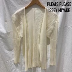 ISSEY MIYAKE / プリーツプリーズ**長袖カーディガン ベージュ 4