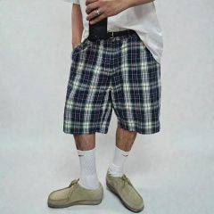 00s volcom check wide baggy shorts w32 L - メルカリ