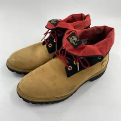 【中古】Timberland ロールトップブーツ 28cm A1HC7 ブラウン ブラック レッド ティンバーランド[10]のサムネイル