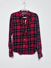 ラルフローレン レッド CHECK シャツ フリル 装飾のサムネイル