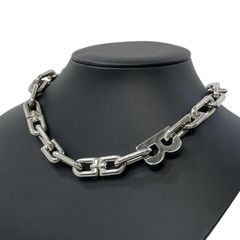 PM サイズシルバー アンカーチェーンネックレス シェーヌダンクル風 
