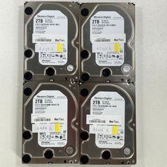 新古品使用時間10時間以内】HDD 2TB 3.5インチ✕4個 - メルカリ