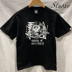ステューシー RN94974 CA28629 A BATHING APE アベイシングエイプ  ダブルネーム コラボ 30周年 黒 ブラック メンズ S ISItems【USED】【古着】【中古】50154619のサムネイル