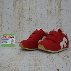 ミキハウス miki Houseミズノ Mizuno コラボ ベビーシューズ 赤 レッド 12cm キッズ 子供 靴 中古品