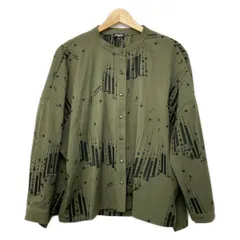 marble SUD(マーブルシュッド) 長袖シャツブラウス レディース美品  - カーキ×黒 刺繍のサムネイル