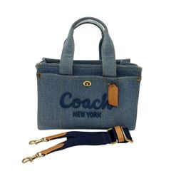 新品・未使用コーチCOACH デニム風トートバッグショルダーバッグ2way 