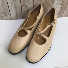 タ　Hush Puppies（ハッシュパピー）　パンプス　ライトベージュ系　23cm　訳アリのサムネイル