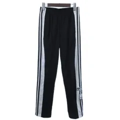 アディダス adidas 90s復刻 アディブレイク トラックパンツ ストライプ サイドパネル 黒 M IU2519