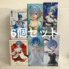 미개봉 Re:제로부터 시작하는 이세계 생활 BiCute Bunnies 외 렘 피규어 6개 세트 SF5748 c107