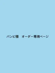 5/23使用　バンビ様　オーダー専用ページ