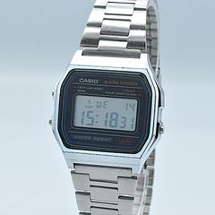 CASIO デジタル腕時 A168WEGG-1B - メルカリ