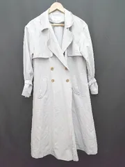 ◇ ◎ PROPORTION BODY DRESSING 薄手 大人女子 長袖 トレンチコート サイズ3 ライトグレー系 レディース P  【1308240000422】のサムネイル