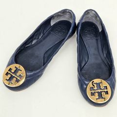 TORY BURCH レザー バレエ フラットシューズ ブラック 5M - メルカリ