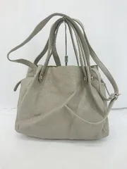 ◇ ◎ nano universe ナノ ユニバース 大人女子 シンプル 2WAY ショルダー ハンド バッグ グレー レディース P  【1308160086865】