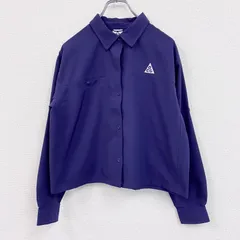 NIKE　ナイキ　ACG　長袖シャツジャケット　UV Devastation Trail　紫　パープル　Lサイズ　古着【値引き交渉OK！】のサムネイル