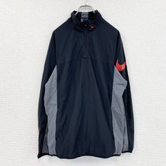 ナイキ 00s NIKE nylon pullover jacket XL 黒 - メルカリ