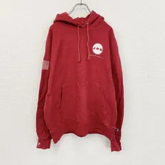 Champion　チャンピオン　リバースウィーブ　スウェットパーカー/フーディー　赤　レッド　Lサイズ　古着【値引き交渉OK！】