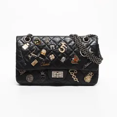 CHANEL シャネル ショルダーバッグ 20番台 2.55 ダブルフラップ ラッキーチャーム アイコン 【最終値下げ】【中古】のサムネイル
