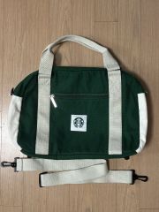 韓国スターバックス 】LACOSTE ラコステ バッグ グリーン非売品 - メルカリ