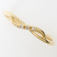 L&Co. K10ダイヤモンド ニュアンスラインリング 13号 - メルカリ