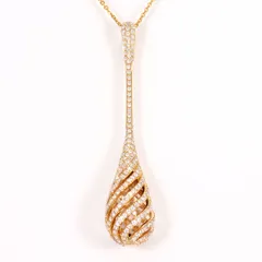 K18PG ネックレス ダイヤモンド 0.90ct 鑑別書 総重量約7.9g 約46cm ジュエリー