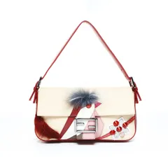 FENDI フェンディ ショルダーバッグ ファー パイソン 1997 Re Edition マンマバゲット【中古】