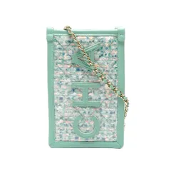 CHANEL シャネル ショルダーバッグ 28番台 2019 ツイード PVC クラッチ フォンケース【中古】のサムネイル