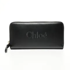 Chloe クロエ 長財布 レザー ラウンドジップ ロゴ【中古】のサムネイル