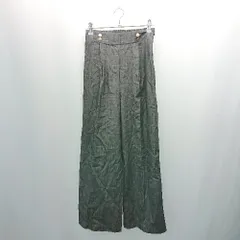 ◇ Pierrot ピエロ ウエストゴム 無地 カジュアル キレイめ ストレートパンツ サイズM グレー レディース E  【1308290015131】のサムネイル
