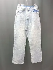 ◇ apres jour アプレジュール デニム カジュアル キレイめ 無地 ゆったり ストレートパンツ サイズM ブルー レディース E  【1308290015001】のサムネイル