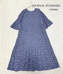 JOURNAL STANDARD relume マジョリカプリーツフラワーワンピース 花柄 ロングワンピース 紫 ゆったり