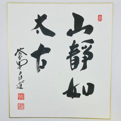 羽生善治名人、現九段直筆揮毫色紙 - メルカリ