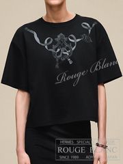エルメス クロップドTシャツ 半袖ボクシーフィット 《カルトゥッシュ