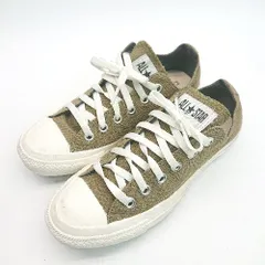◇ CONVERSE コンバース ALL STAR 1SC170 キャンバス生地 ローカット スニーカー サイズ24 カーキ レディース E  【1309040005044】