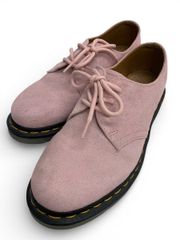 Dr. Martens ピンク スエード レースアップシューズ - メルカリ