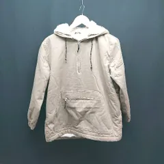 ◇ Sonny Label サニーレーベル ボア裏地 ハーフジップ アノラック カジュアル 長袖 ジャケット サイズF ベージュ メンズ E  【1309040045835】