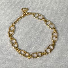 極美品】Dior✨ ブレスレット CDロゴ アクセサリー ゴールドdb445