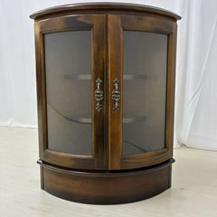 ロココ調】ガラスキャビネット◇照明付◇程度良好◇マホガニー - メルカリ