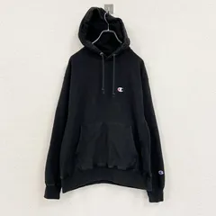 Champion　チャンピオン　リバースウィーブ　スウェットパーカー/フーディー　黒　ブラック　Lサイズ　古着【値引き交渉OK！】