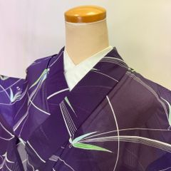 洗える着物 絽小紋 蝶舞模様 夏着物 ポリエステル - メルカリ