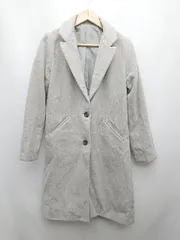 ◇ LOWYBYCORNERS コーナーズ シンプル 秋冬 定番 長袖 チェスターコート サイズS グレー レディース P  【1310020005121】
