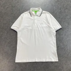 HUGO BOSS S/S Polo Shirt ヒューゴボス 半袖 ポロシャツ 鹿子 ロゴ刺繍 ホワイト 白 メンズ XL 大きいサイズのサムネイル