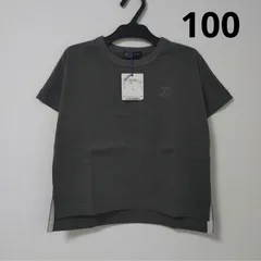 半袖　Tシャツ　ロゴ　グレー　100cmのサムネイル