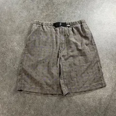 日本製 THE NORTH FACE ザノースフェイス ハーフパンツ ショートパンツ チェック柄 グレー フェード メンズ L アウトドア