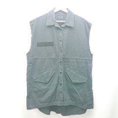 ◇ JEANASIS Oversized Plain Cut-Off Vest, Size F, Black, Women's E [1310130009934]