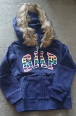 Baby GAP 新品 ギャップ キッズ ロゴワッペン シープスキン フーディー ジップアップ ネイビー
