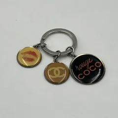 CHANEL（シャネル）ルージュ ココ 2010年 ノベルティ キーホルダー バッグチャーム ココマーク マルチカラー シルバー 【中古】