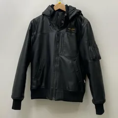【加古川店】 中古 ALPHA | アルファ レザー LEATHERETTE MA-1 TA1658-001 ブラック サイズ：M 【93】のサムネイル